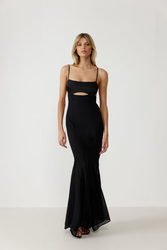 Lei Strapless Black Maxi Dress – Beginning Boutique US