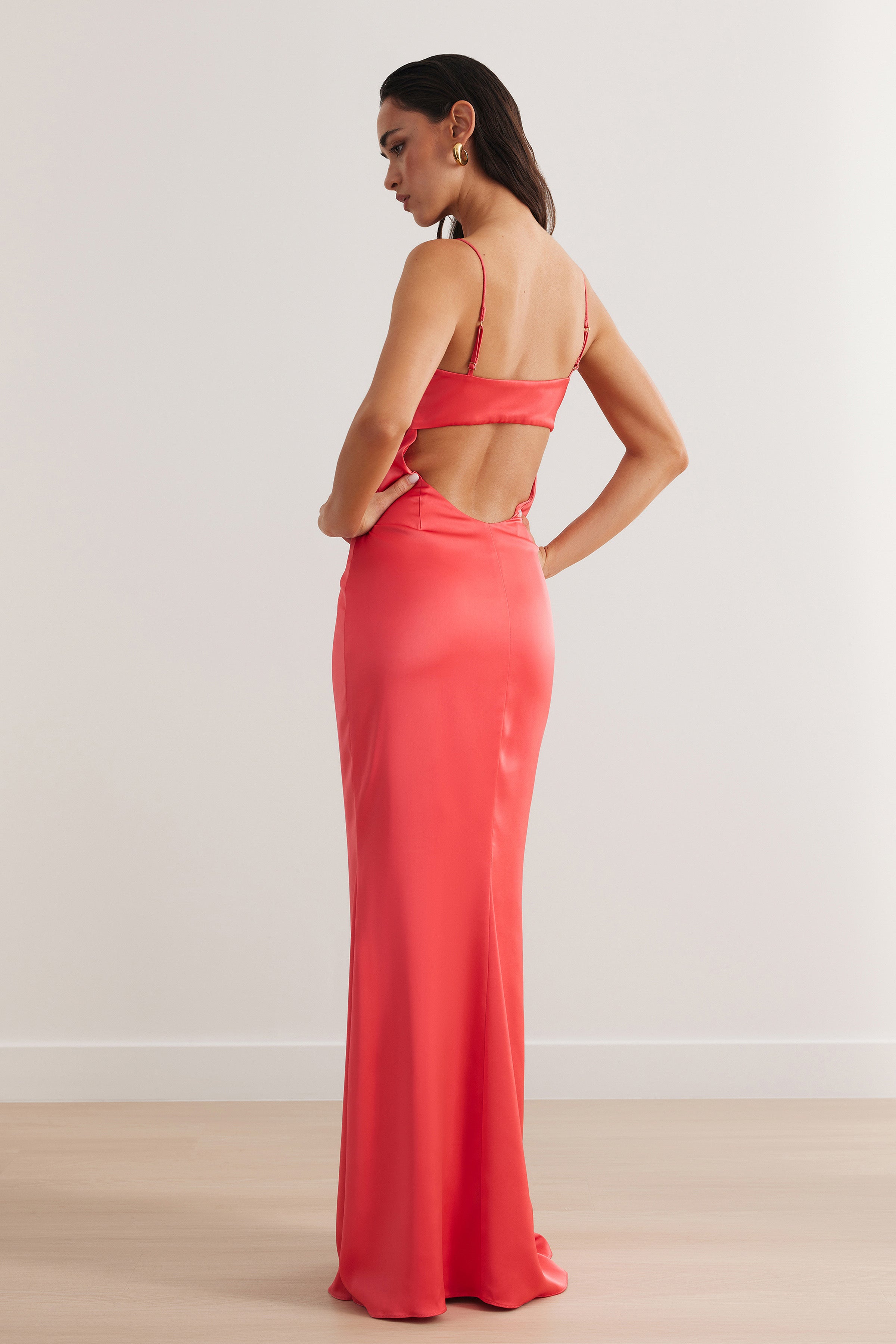 Fashion flamingo evening gown