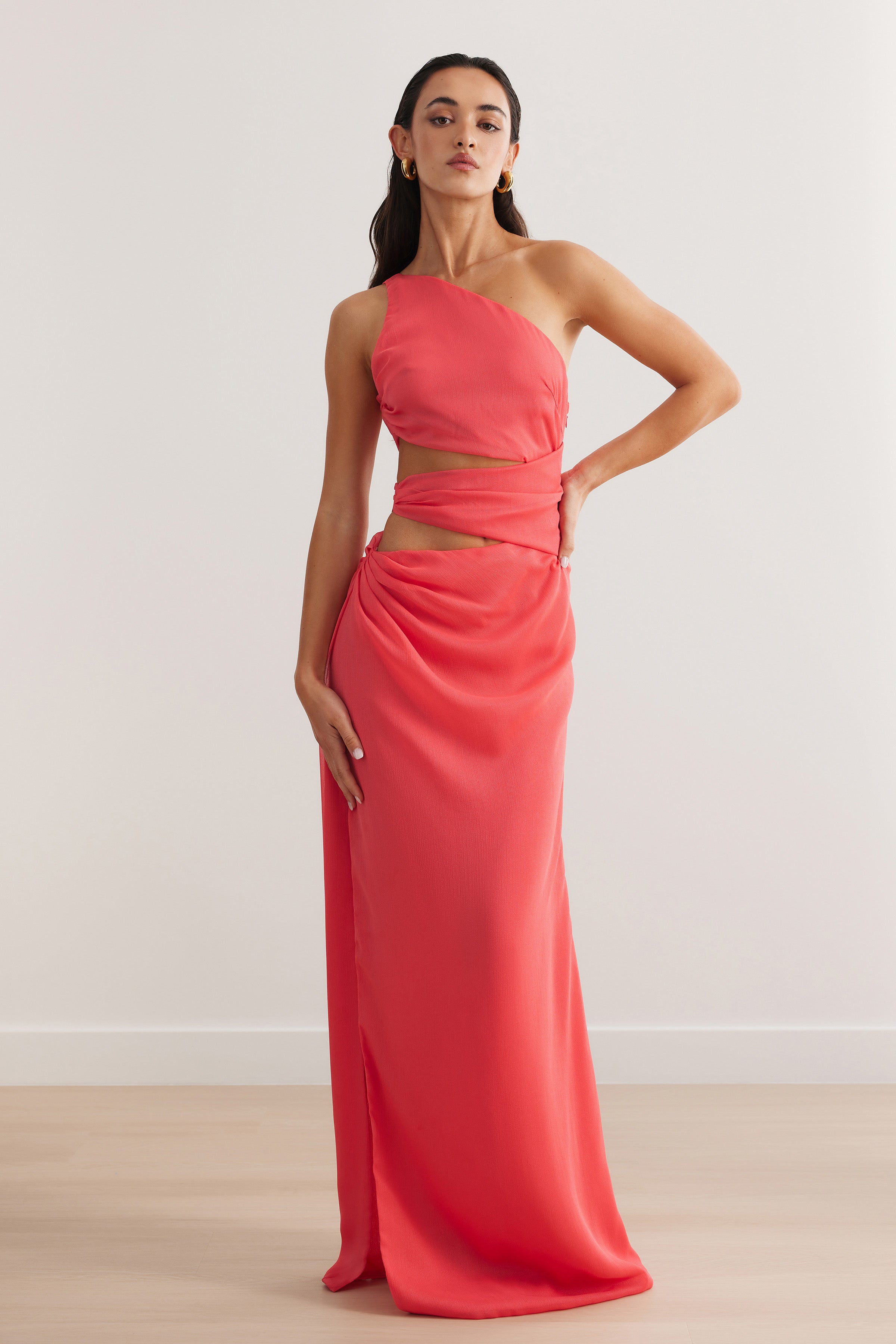 Fashion flamingo evening gown