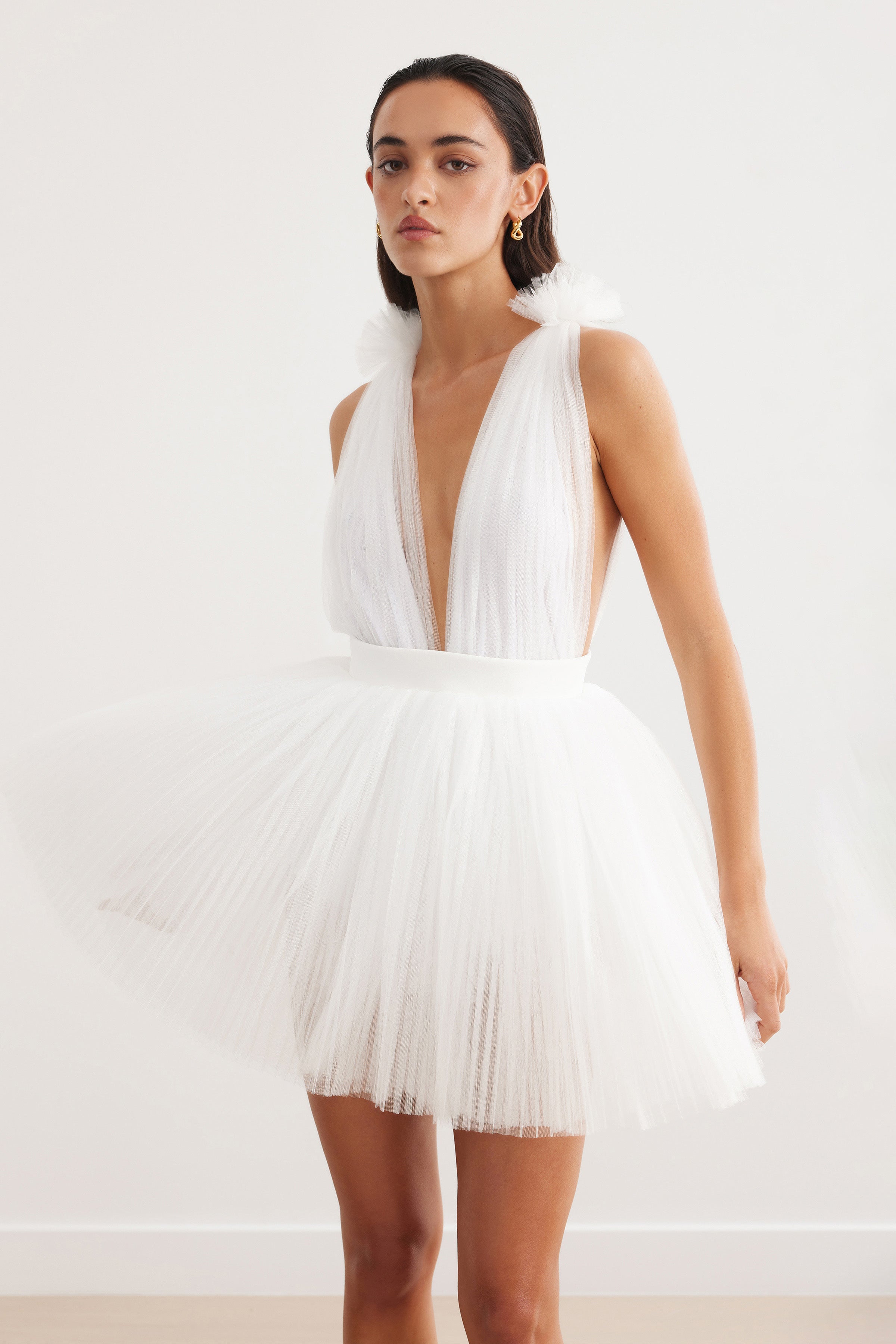 Charlize Dress - White