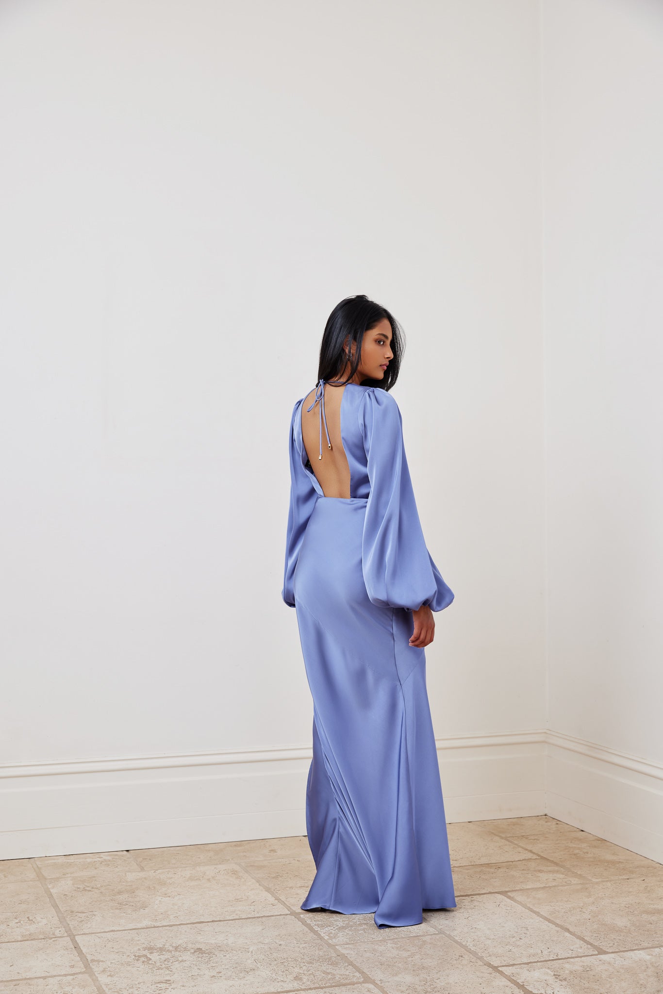 India Dress - Stone Blue